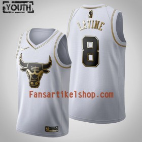 NBA Chicago Bulls Trikot Zach LaVine 8 Nike 2019-2020 Weiß Golden Edition Swingman - Kinder